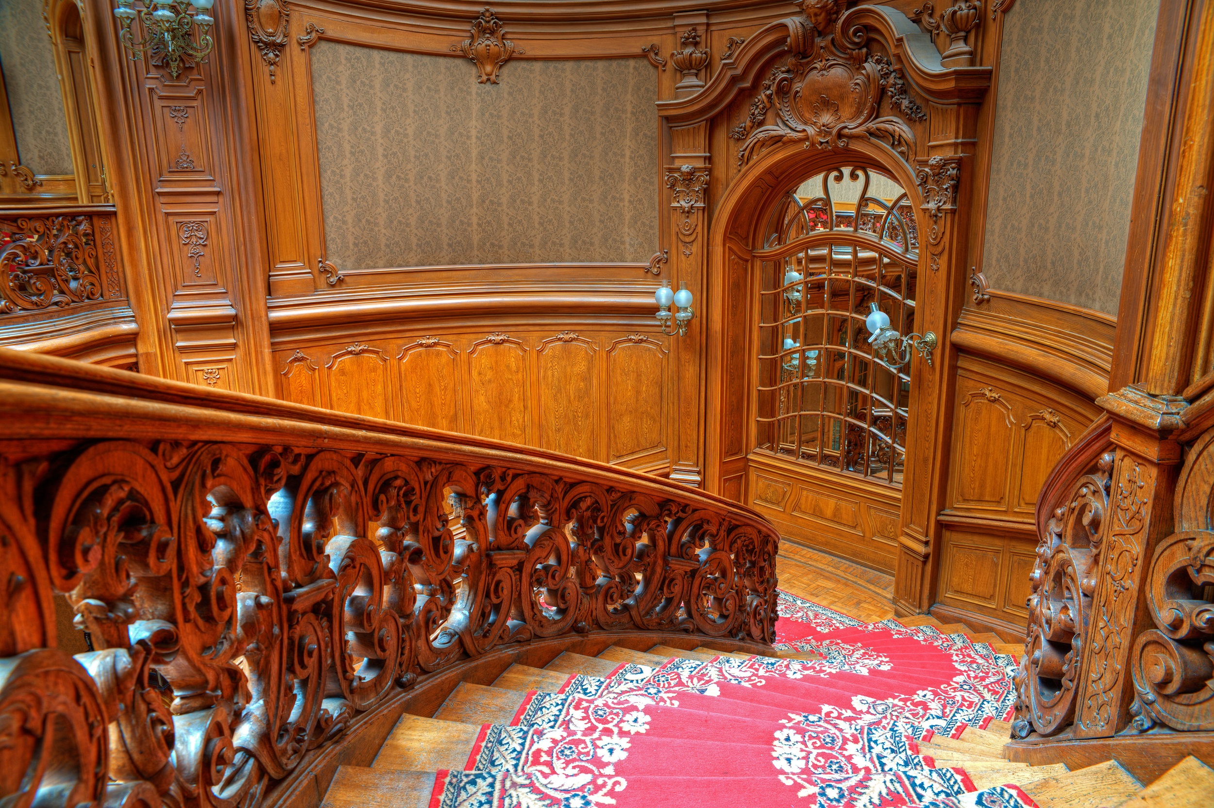LVIV, UKRAINE - 10 MAY, 2014: House of Scientists - a former national casino (until 1939) built by "Fellner and Helmer" in the years 1897-1898. May 10, 2014 Lviv, Ukraine.